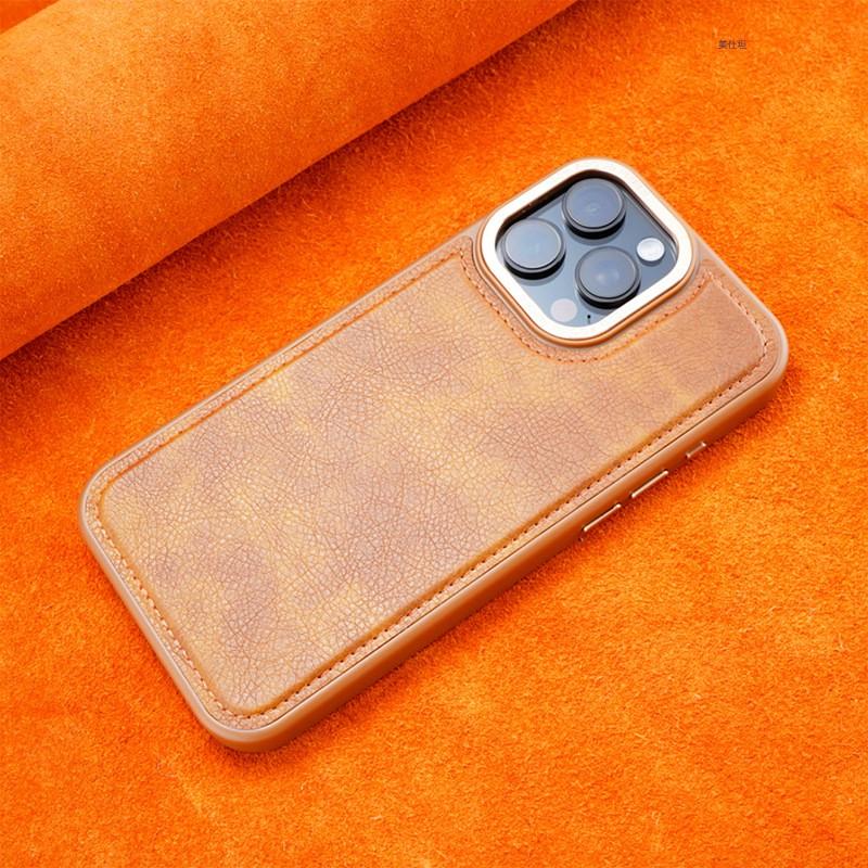Phone Case IPhone 16 Pro Max 15 14 13 12 Magnetic Protective Cover Full Body Shockproof Leather Fashionable Design