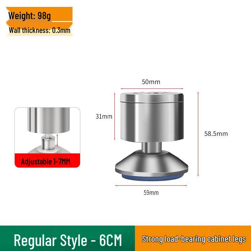 Adjustable Stainless Steel Cabinet and Table Legs