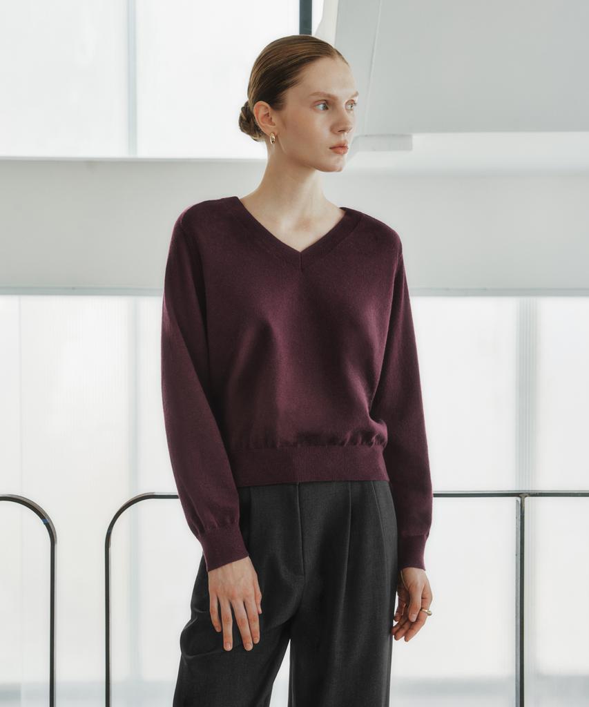 ZEROSTREET [2 Colors] Lezero Soft V-Neck Knit