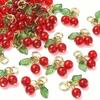 Cherry Pendant Bracelet & Phone Charm with Zodiac Fruit Ornaments
