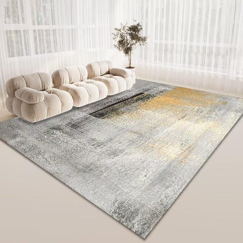 Simple Crystal Velvet Carpet, Living Room Sand And Coffee Table Carpet, Large Area Of Floor Mats Next To The Bedroom Bed