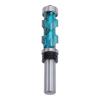 Flush Trim Router Bit 1/2 Shank Spiral Carbide Double Bearing Woodworking Trimming 3/4in Dia 1‑11/16