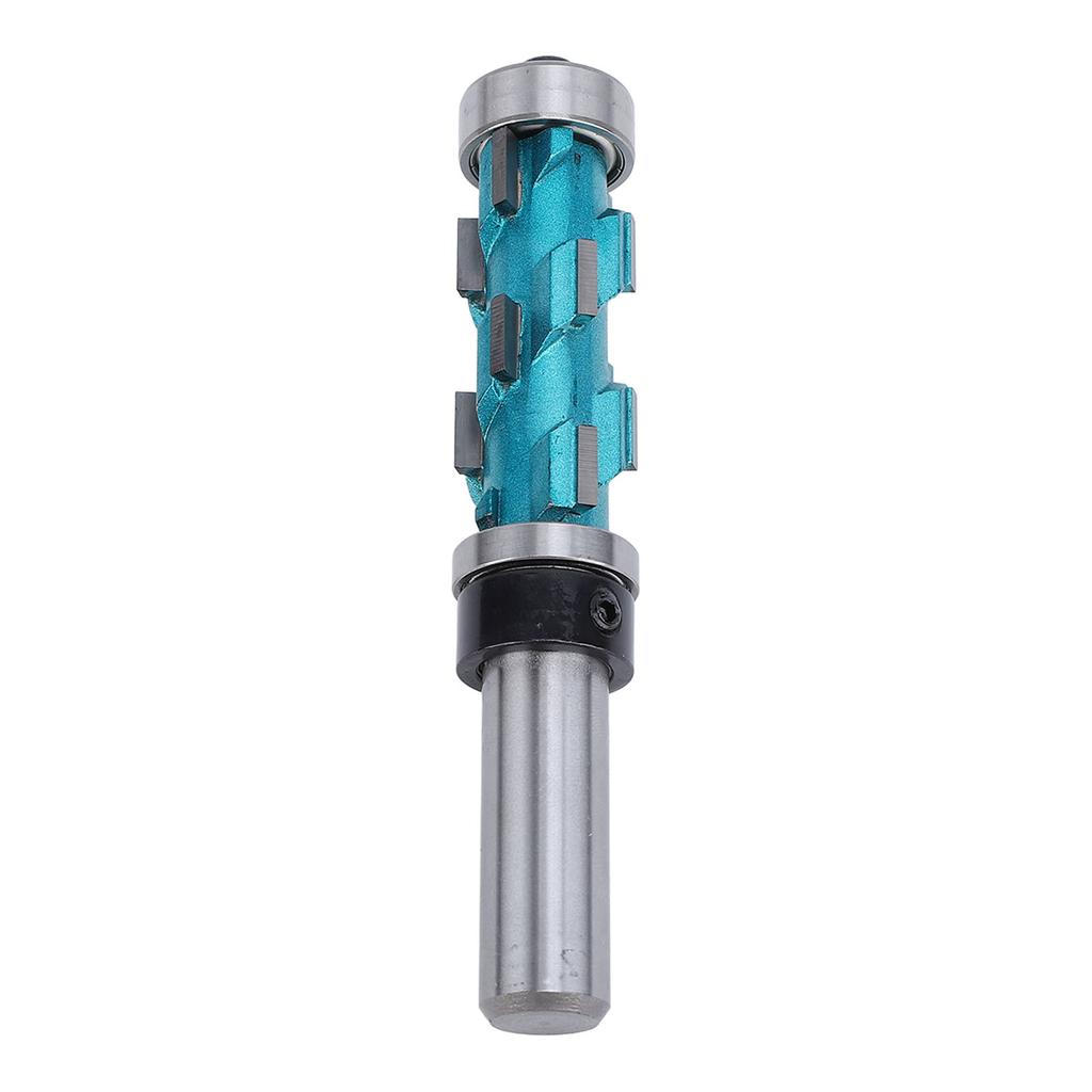 Flush Trim Router Bit 1/2 Shank Spiral Carbide Double Bearing Woodworking Trimming 3/4in Dia 1‑11/16