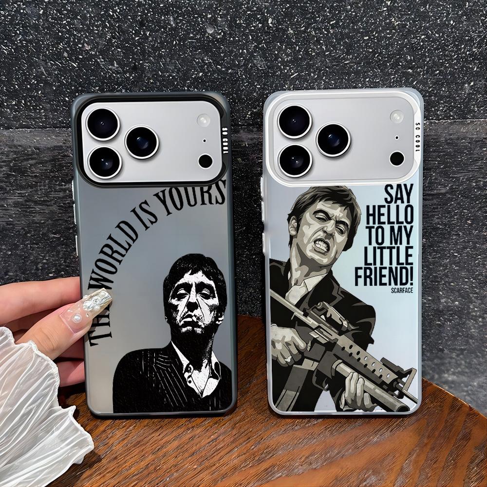 Fashion Hot S-Scarface Phone Case For iPhone 17 16e 16 15 14 13 12 11 mini Pro Max X XR Air Plus Anti Fall Matte Back Cover