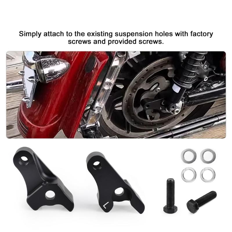 Motorcycle Accessories 2inch Reduced Damper Kit for 2002-2022 Motorcycle Suspension Upgraded Easy Installation Damper