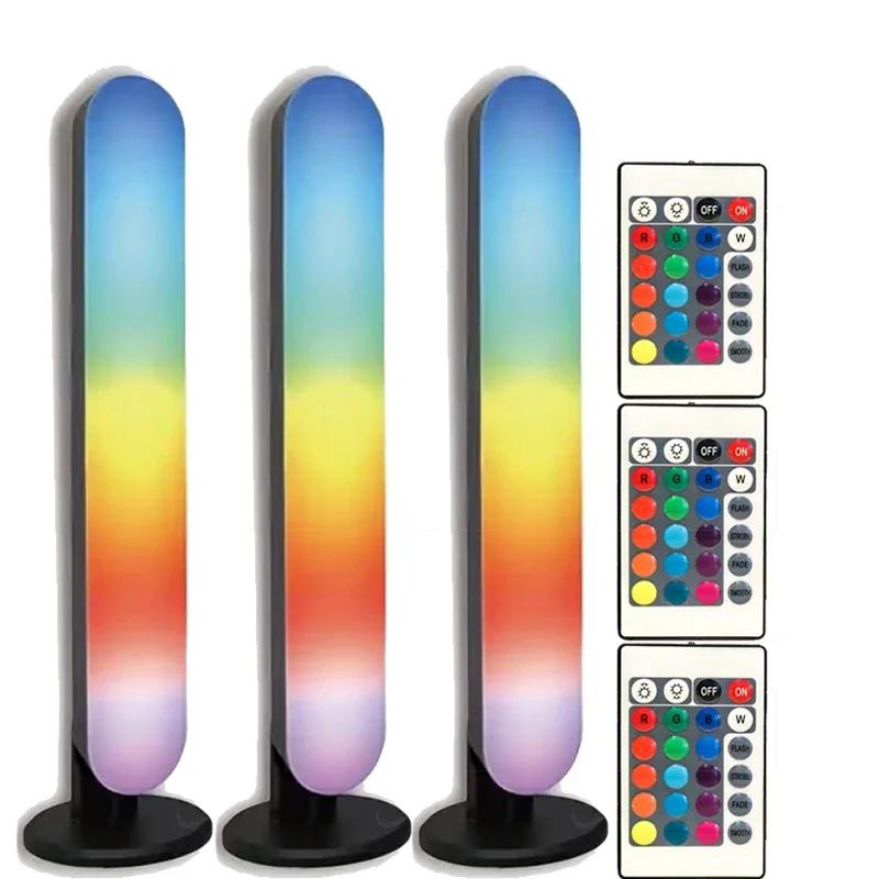 Music Sync LED Night Light Bars RGB Atmosphere Lamp With Remote Control For Gaming TV Bedroom Decoration Desktop Lamps