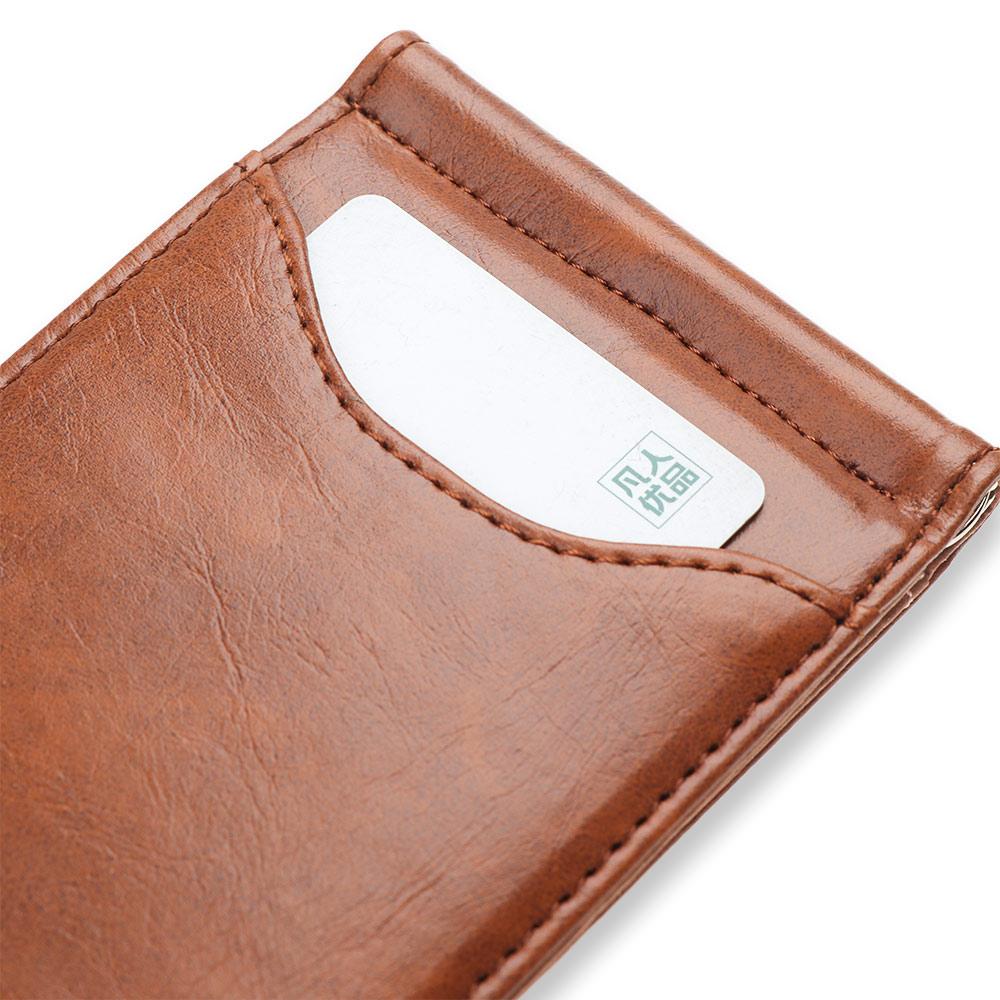 Portable Short Wallet PU Leather ID Credit Wallet Money Bag Card Bag Money Clips