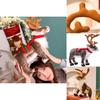 Adorable Plush Reindeer Figurine For Christmas Decoration With Realistic Features