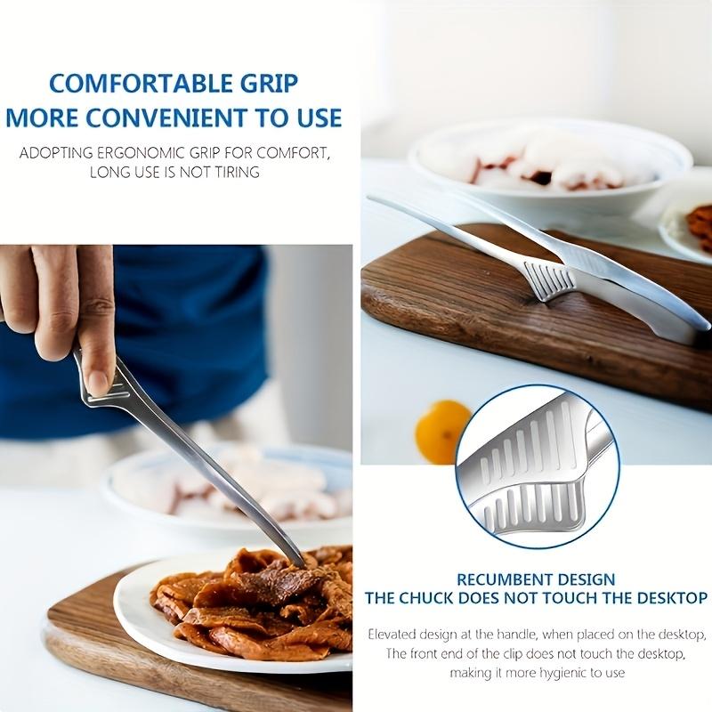 2 STuks BBQ Tangen Koreaanse Japanse Grill Klem Antislip Keuken Zelfstandige Tang voor Buiten Grillen Salade Kamperen Barbecue Buffet