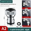4/6-Minute Faucet Adapter & Spout Converter for Washing Machine Hose
