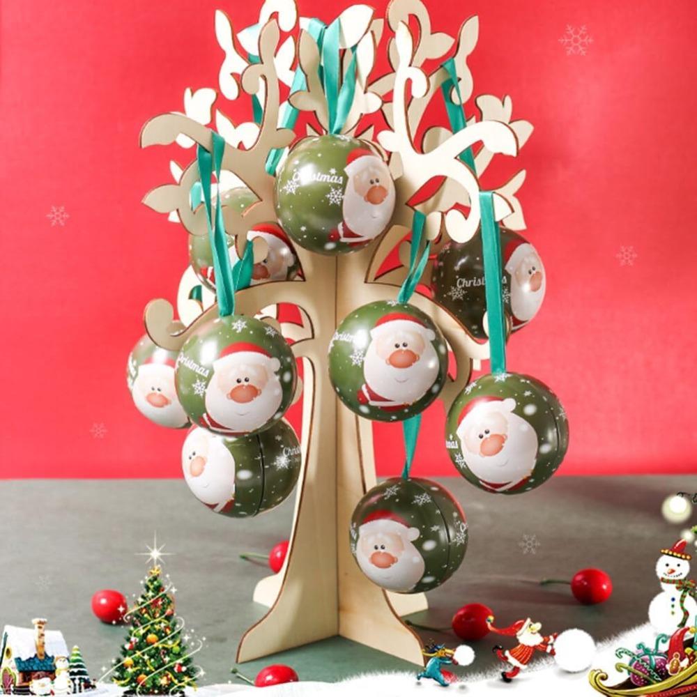 Plastik-Weihnachtsbaumkugeln Blech-Weihnachtsbaumschmuck Heimdekoration