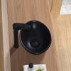 LUYI Oval Hand Washing Bowl Hand Wash Basin Washbowl Set 340x270x130mm Black
