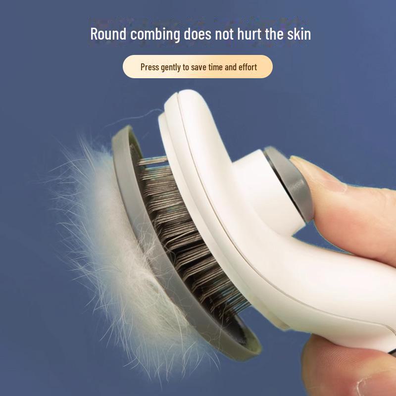Pet Hair Removal Comb for Cats and Dogs - Effective Grooming Brush for Loose and Long Hair