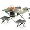 Burnell Climber Outdoor Folding Table and Stool Set