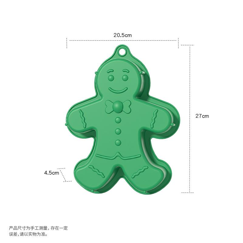 1 STÜCK Weihnachten Silikon Schokoladenformen Süßigkeiten Backformen Handgemachte Schneeflocke Schneemann Weihnachtsbaum Lebkuchenmann Weihnachtsmann Form