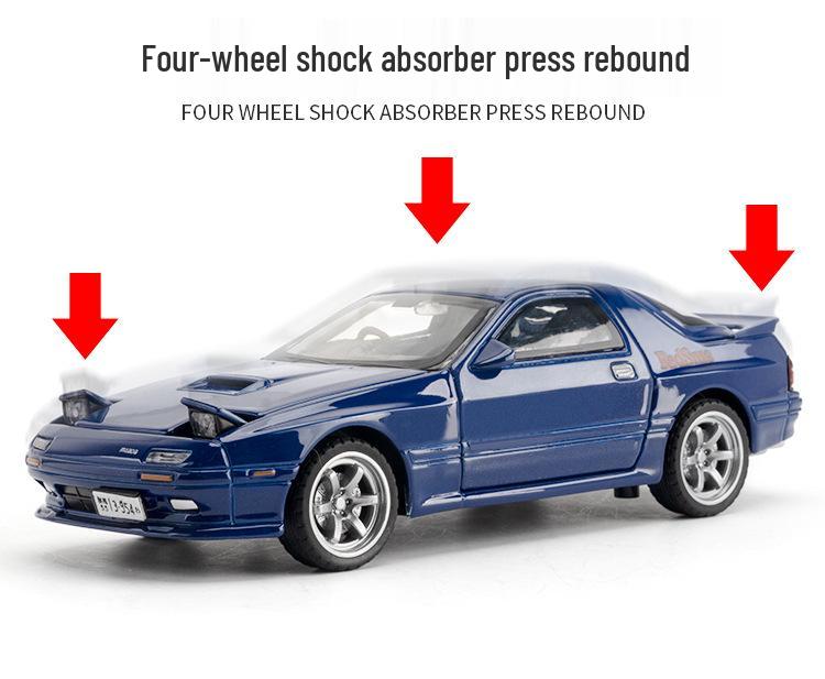 1:32 Alloy Mazda RX-7 Sports Car Model Toy - Children's Gift