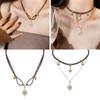 Stylish Sun and Moon Pendant Necklace Clavicle Chain Choker Necklaces Women's Charm Unique Jewelry Gift for Women