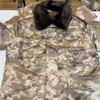 Męska Parka Kamuflażowa Wojskowa z Piórami