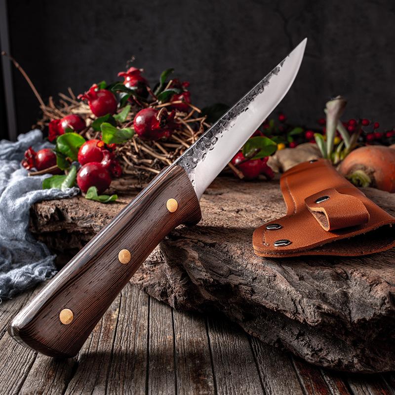Forged Boning Knife Set Handmade Forged Chef Knife Professional Kitchen Knives Meat Slaughtering Butcher Knife Cooking Tools