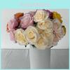 7 Branch Silk Realistic Artificial Roses Wedding Photography Props Home Decor