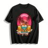 Canggu Bali Paradies Retro Bus Druck Lässiges Urlaubs-T-Shirt Reines Baumwoll-T-Shirt