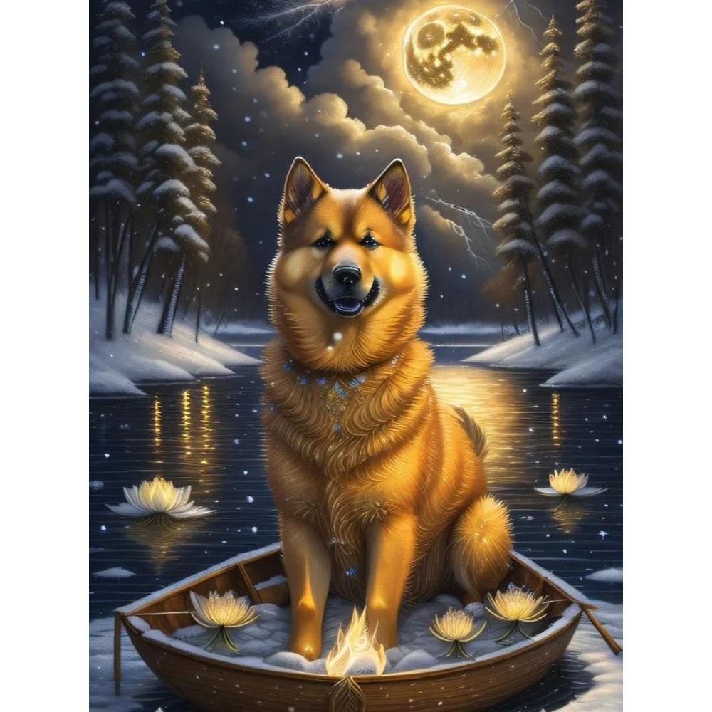 Pictura cu diamant Drill complet drăguț pisică albă pătrat rotund pictură cu diamant peisaj cu flori realizate manual Diy pictură cu mozaic cu diamante decorarea casei