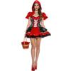 Ladies Halloween Costume Little Red Riding Hood Uniform, Stage Costume Suit, Female Cosplay