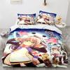 3D Print Anime Kawaii Sexy Girl Bedding Set,Duvet Cover Comforter Bed Set Quilt Cover Pillowcase,King Queen Twin Size Boys Girls