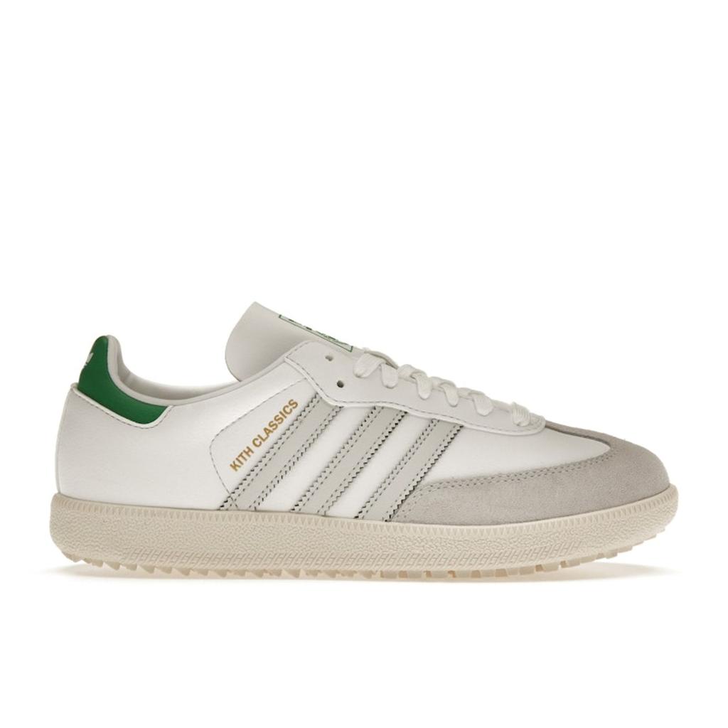 Kith X Adidas Samba Spikeless Golf White Green Unisex Sneakers Dash-Grey Off-White IG5711