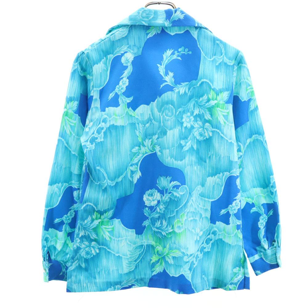 Tori Richard 70s 80s Made In USA Vintage Floral Long Sleeve Aloha Shirt Women Used