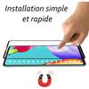 Coque de protection - Toproduits® - Galaxy A52 4G-5G - Transparente - Verre trempé - Bords noirs