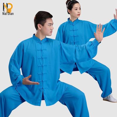 NaiDian Unisex Loose-Fit Tai Chi Kung Fu Uniform Set