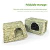 Foldable Water Grass Nest for Rabbits, Chinchillas, Guinea Pigs, and Dwarf Rabbits - Large Grass Mat Pet House