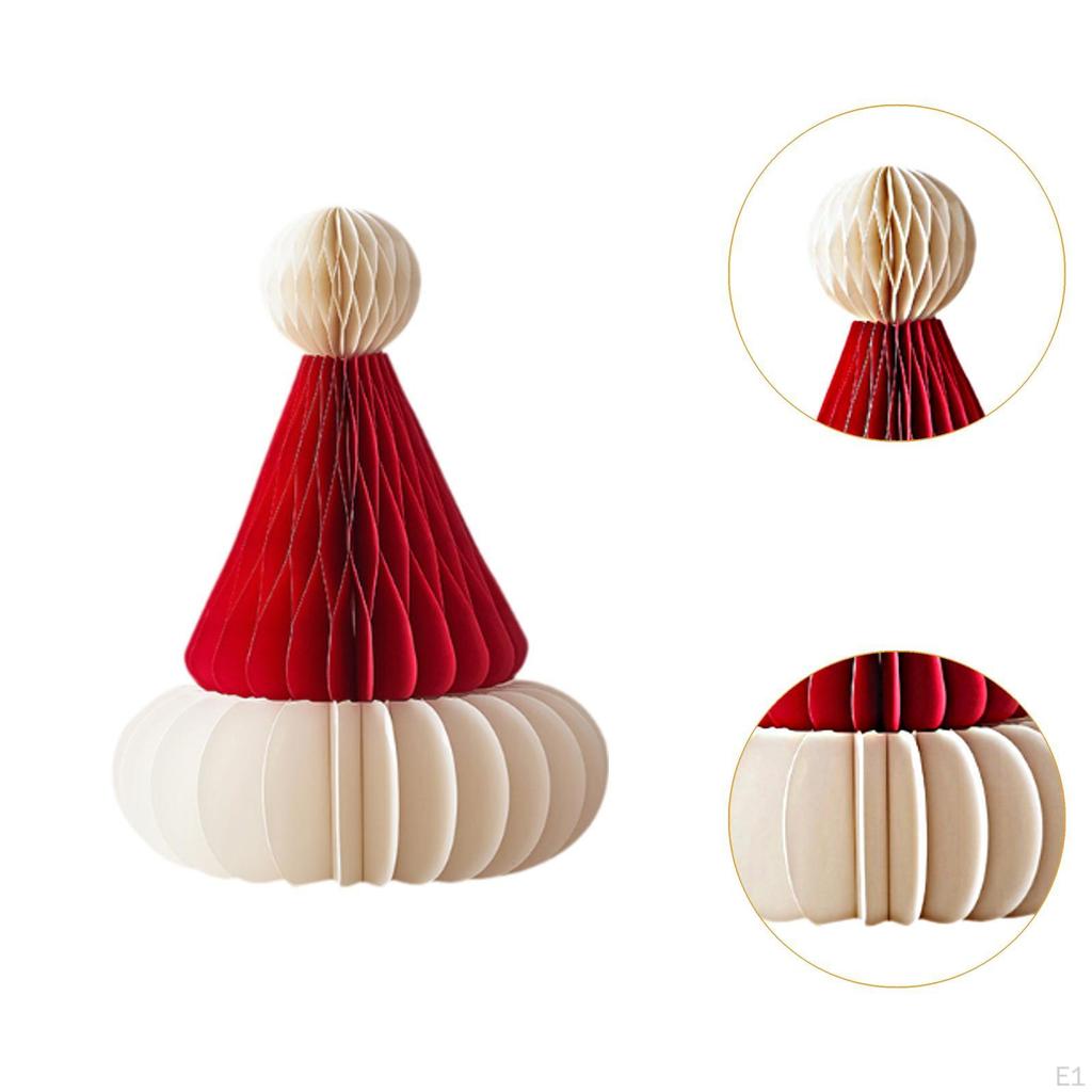 Christmas Santa Hat ,Christmas Tree Ornament ,Supplies, Table Decoration Hanging Xmas