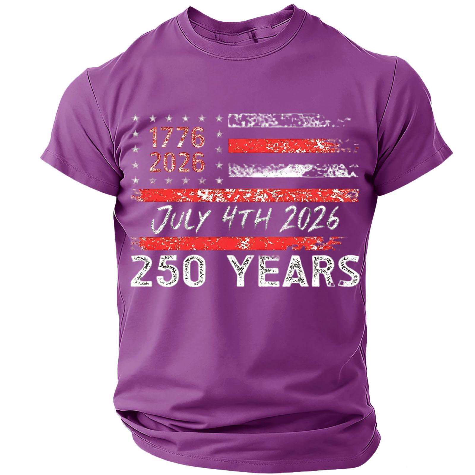 

250 Anniversary Usa Shirt Mens Shirt Usa 250Th Anniversary Shirt 250 Years America Shirt Tshirt XXXL фіолетовий