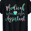Medical Assistant Ekg Heart Graphic Tee For Men Casual Cotton Tshirt
