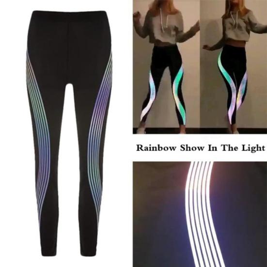 Women Sports Yoga Pants Iridescent 
