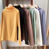 Women's Mock Neck Long Sleeve Ribbed Top Slim Fit Casual Thermal Undershirt Base Layer Tee