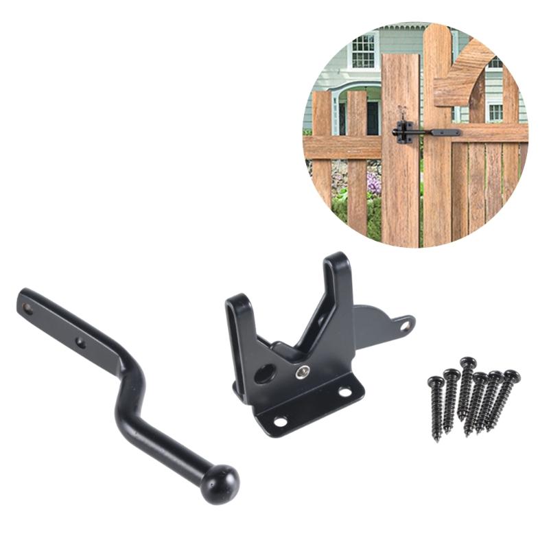 Multifunction Gravities Operated Gate Lock Steel Self Securing Latches Automatic Gate Bolts Suitable for Home & Garden Fences