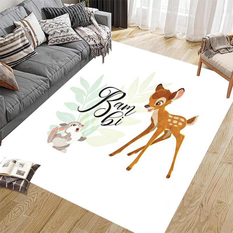 Bambi Home Sofa Decoration for Living Room & Bedroom, Non‑Slip Play Flannel Floor Mat for Game Room