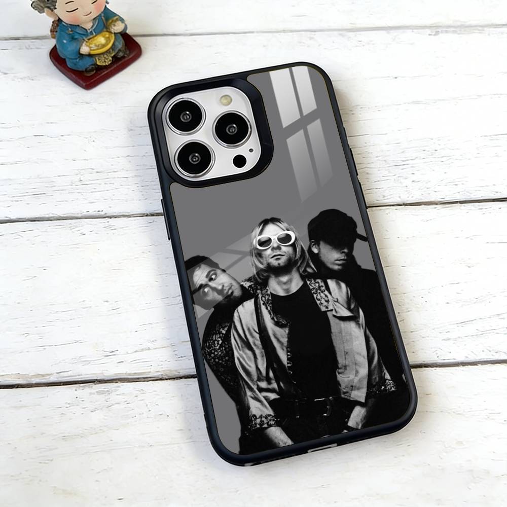 Nirvana Rock Band Phone Case For iPhone17,16,15,14,13,12,11 Plus,Pro Magnetic For Magsafe Wireless Charging