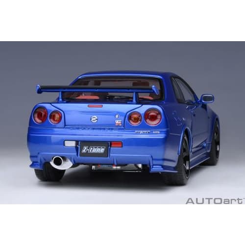 AUTOart 1/18 Scale Nismo R34 GT-R Z-tune Bayside Blue Finished Product