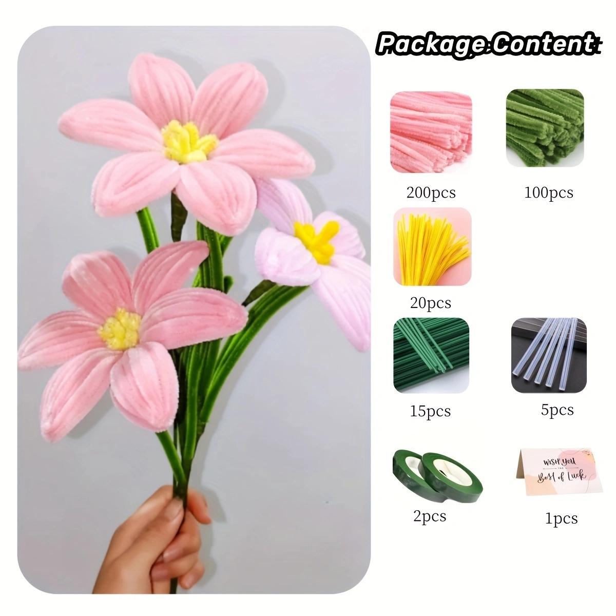 Белая лилия Розовая лилия Желтая лилия Золотая лилия Цветение Тюльпан Букет Создание, DIY Крафт Проекты И Украшения для Подарка на День Матери