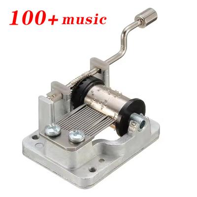 Hand-Cranked Music Box Movement Metal Rocker Mini Diy Gift Music Mechanical Decorative Collectibles For Girl Boy Friend