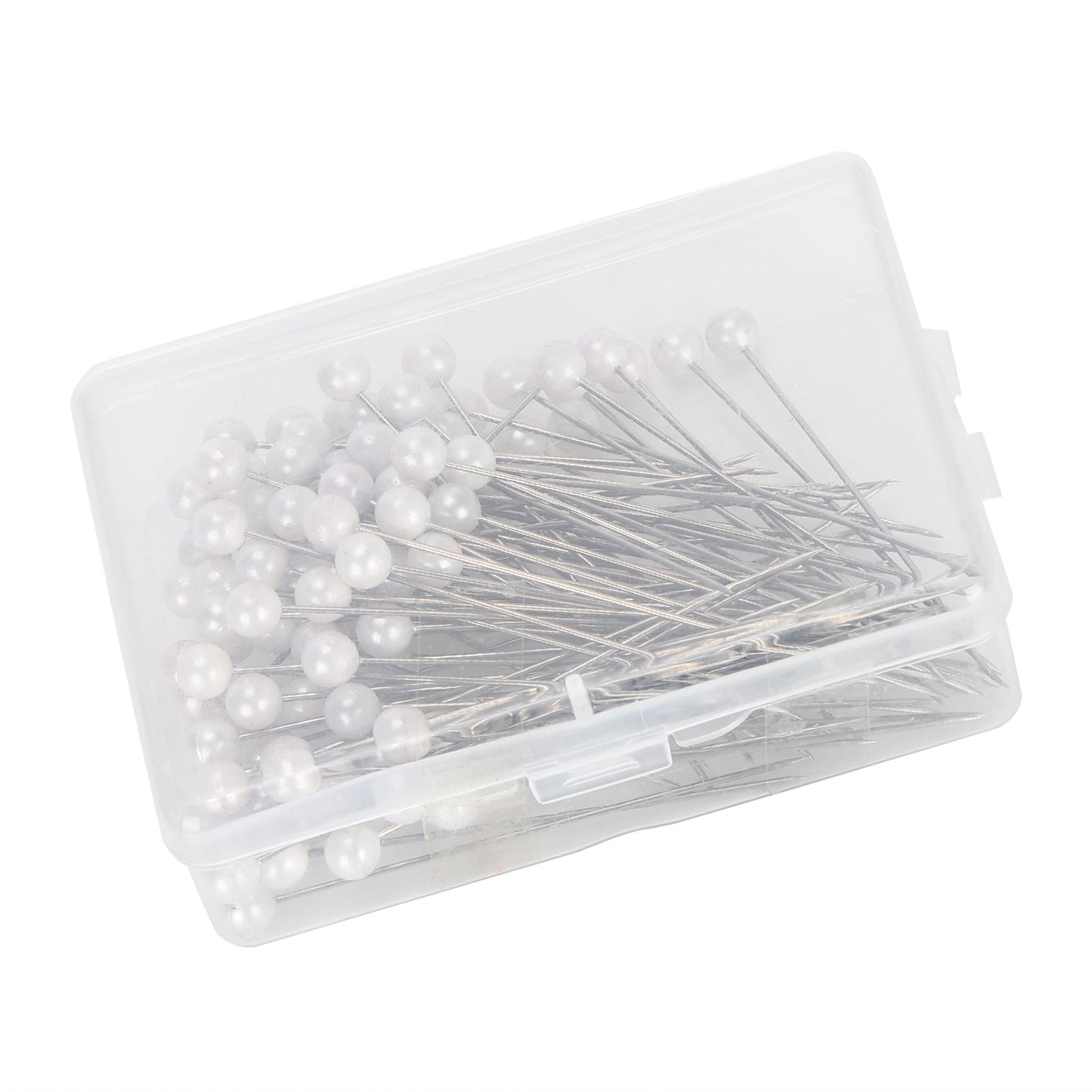 

100Pcs Pearl Pins Round Head Fixing Positioning Needles Straight Sewing Decoration Supplies