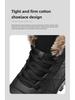 Men's Large Waterproof Non-Slip Thick Velvet Snow Boots - Winter Warm High Top Short Boots