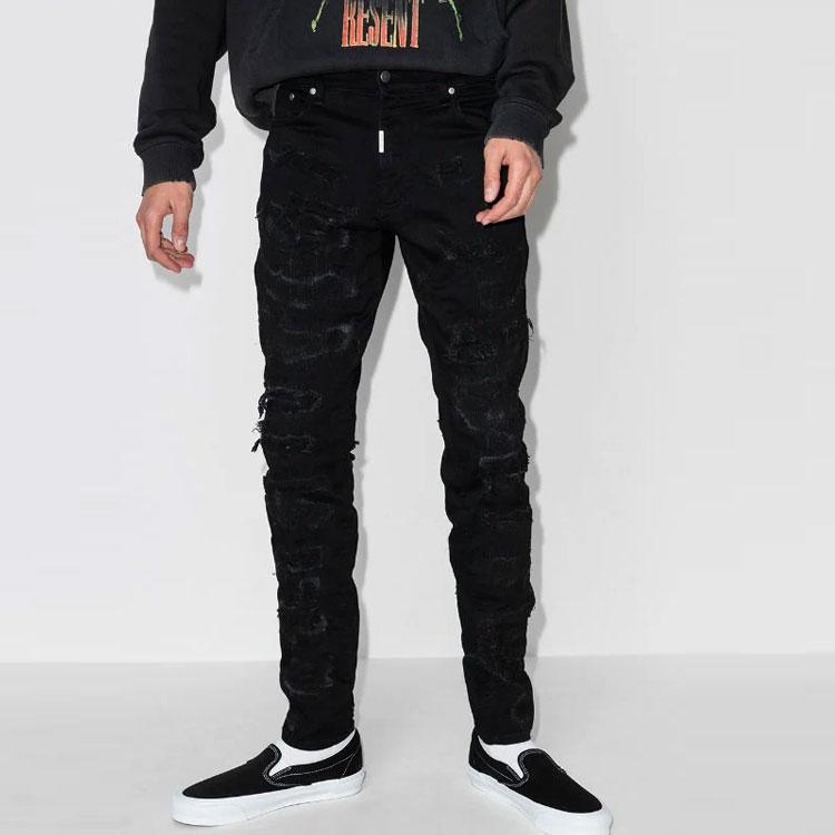 REPRESENT Jeans Men's Black Moderate Slim Fit Pants M07047-01