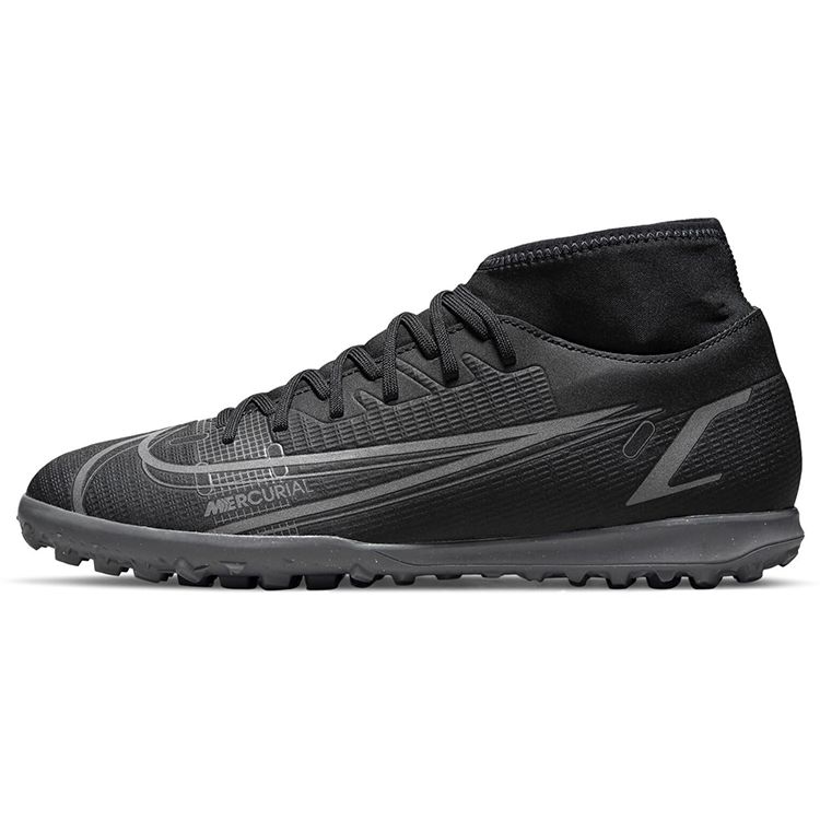 Nike Mercurial Superfly 8 Assassin 14 Club Turf Football Shoes Men Football Shoes Black Gray CV0955-004