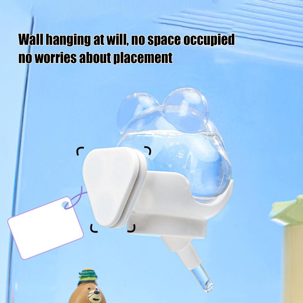 220ml Large Capacity Hamster Cage Magnetic Suction Small Pet Water Bottle Vacuum Leak Proof Cage Accessories For Small Hamsters