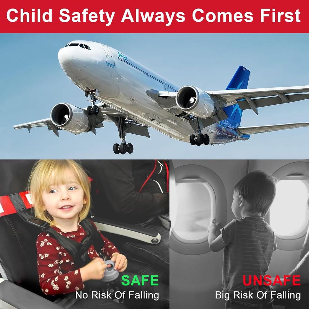 Child Airplane Safety Travel Harness, Airplane Travel Accessories for Kid Toddler, Child Aviation Flight Seat Device